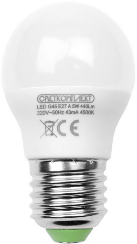 Лампа світлодіодна Светкомплект (6929547642877) 5Вт, E27, 4500K